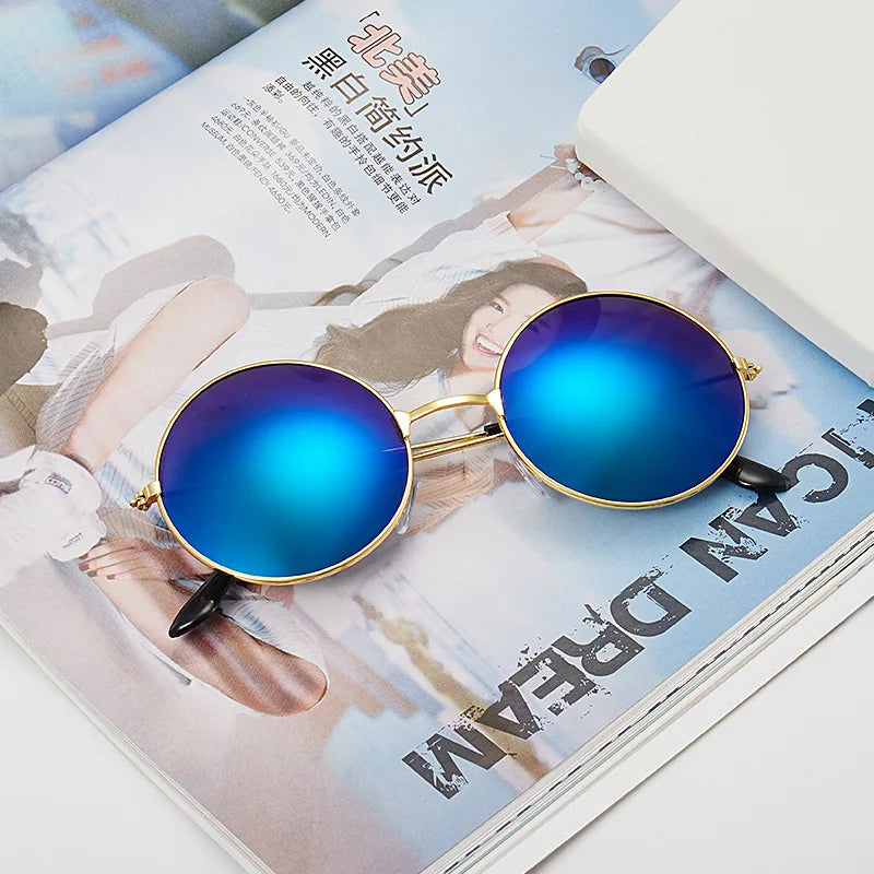 Lunettes de soleil polarisées vintage rondes rétro pour hommes et femmes