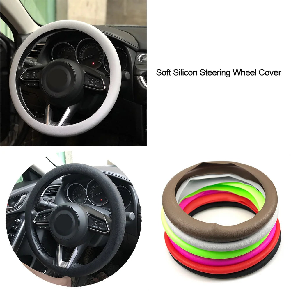 Housse de Volant de Voiture en Silicone