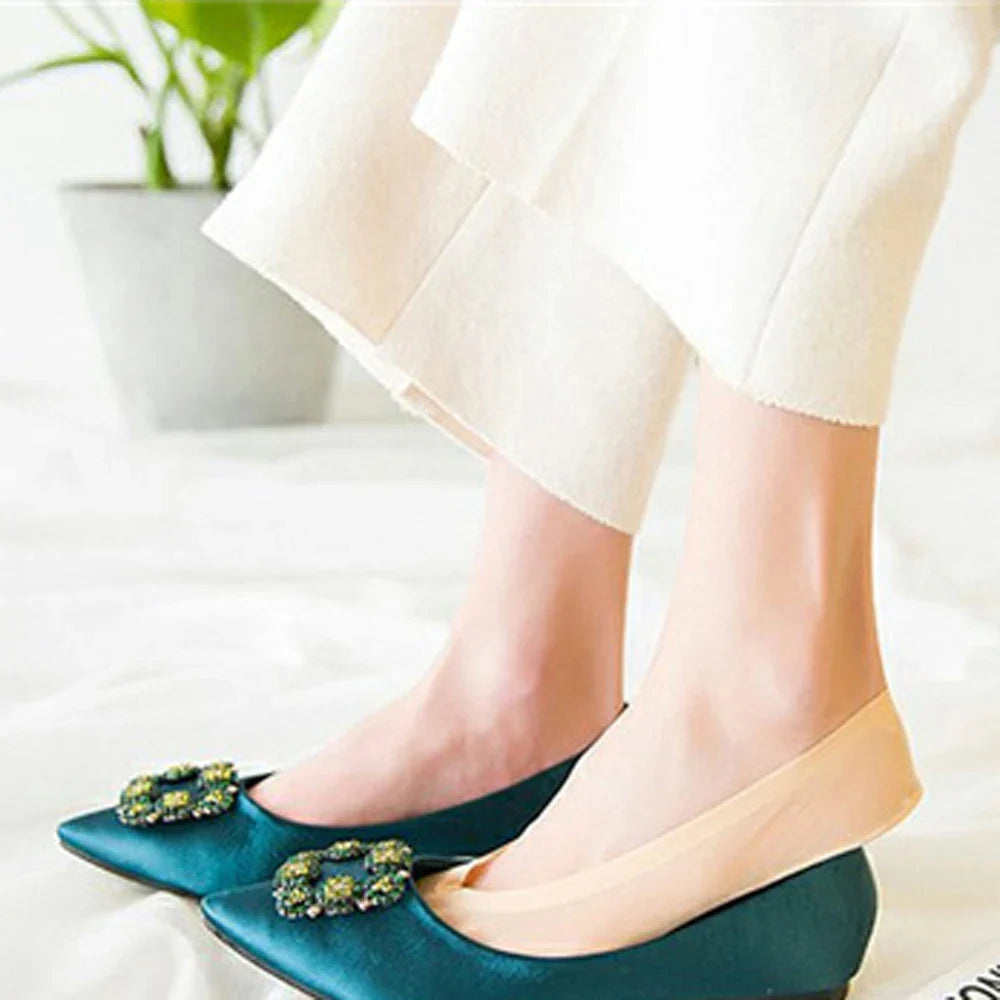 Secret de Confort: Chaussettes Invisibles avec Gel