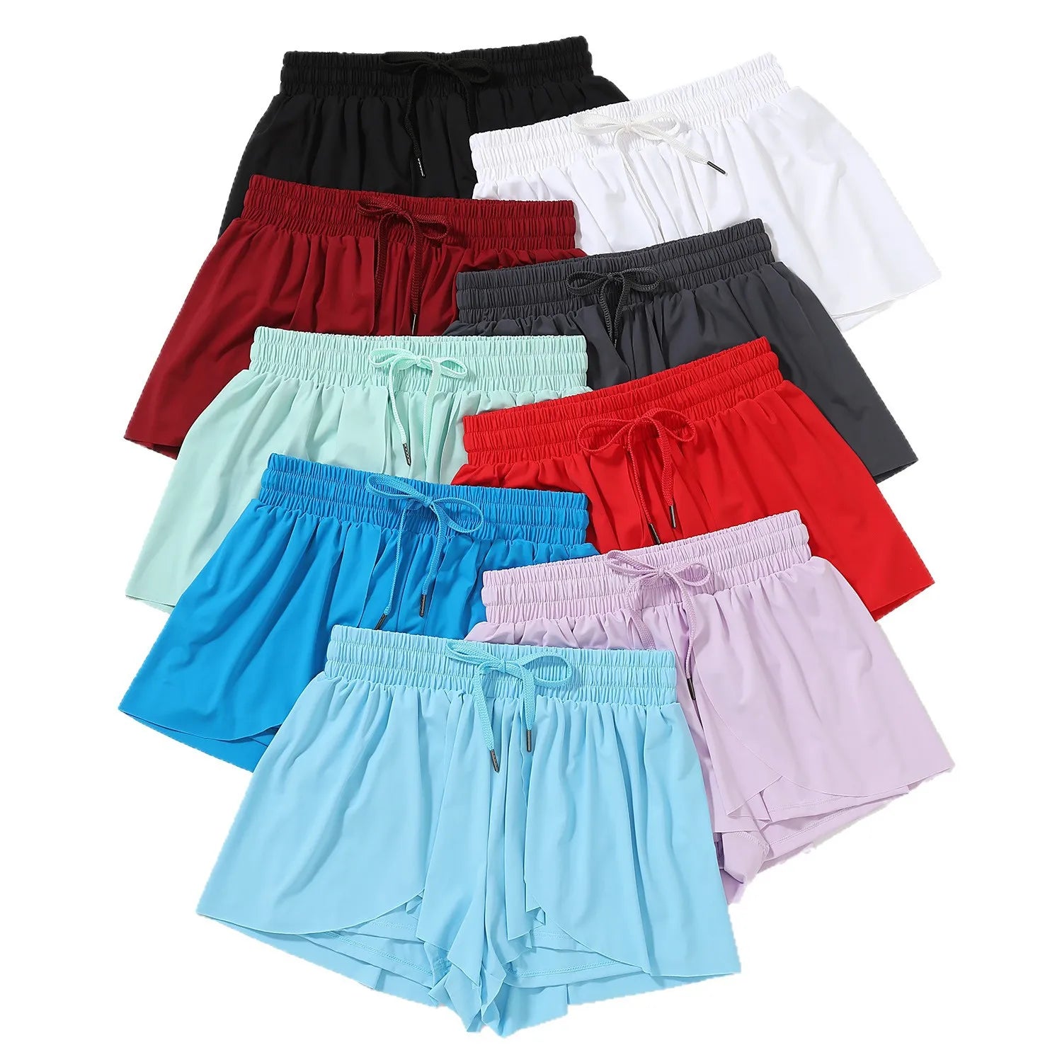 Shorts Papillon 2-en-1 : Performance et Élégance